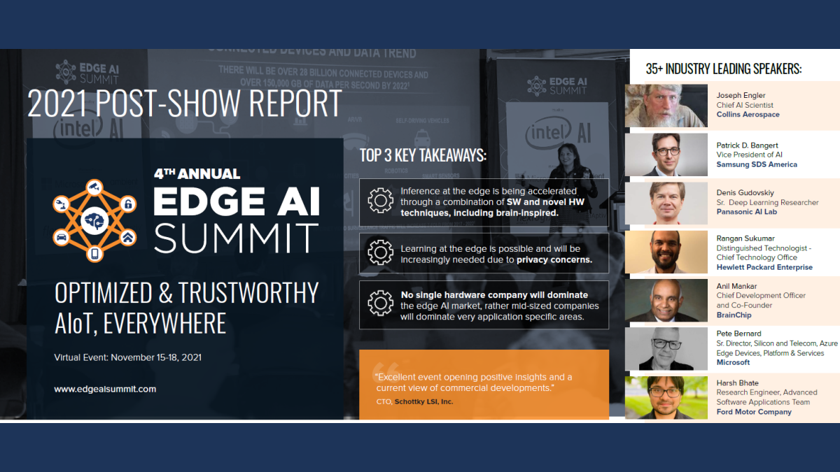 Edge AI Summit 2021 Post-Show Report | Kisaco Research